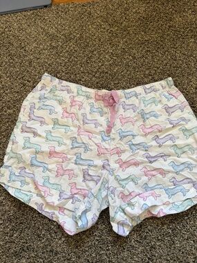 Pastel Dachshund Print Lounge Shorts